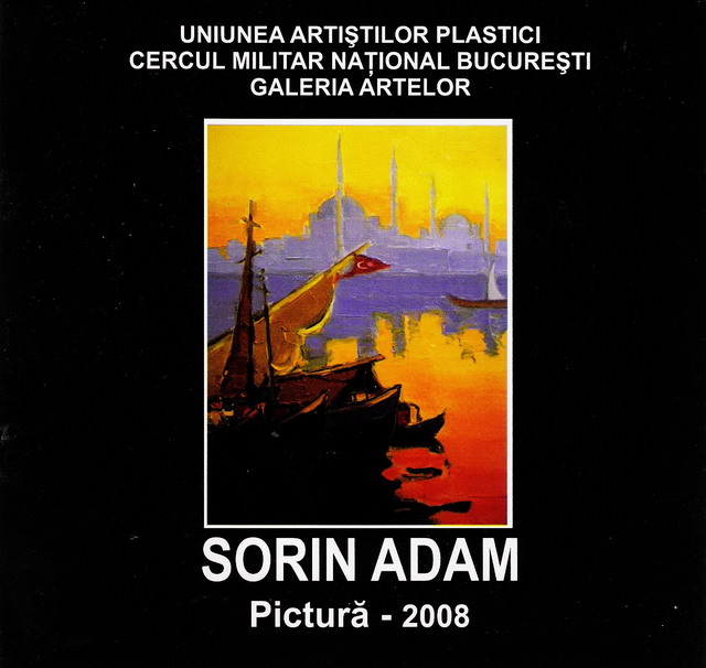 SORIN ADAM - Coperta catalogului expozitiei de la CMN Bucuresti 2008