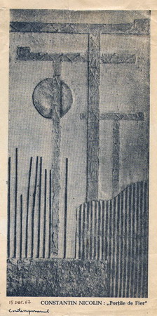 CONSTANTIN NICOLIN -  Portile de Fier (in Contemporanul din 15 dec 1967)