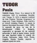 TUDOR PAULA in Enciclopedia artistilor romani contemporani vol.III Ed.ARC 2000 pag.184