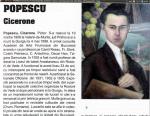 POPESCU Cicerone in Enciclopedia artistilor romani contemporani Ed. ARC2000 - 2010 vol. VI  pag.124 facsimil