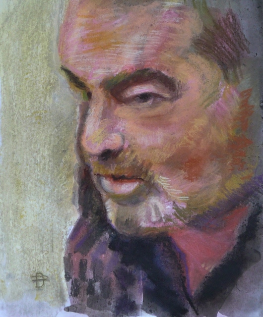 George Stanca,pastel pe hartie,30x26