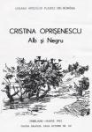 Cristina OPRISENESCU - Afisul expozitiei "Alb si Negru" de la Galeria Galateea 1992