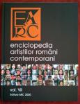 Coperta Enciclopediei artistilor romani contemporani Ed. ARC2000 vol.VII 2012