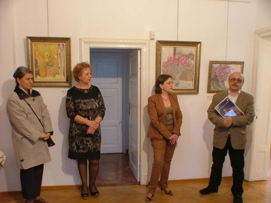 Aspecte de la vernisajul expozitiei Carmen Vaideanu la Elite Prof Art 2013 
