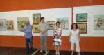 Simion Ciumeica la vernisajul expozitiei "Culorile verii" de la Galeria Orizont 12.08.2013
