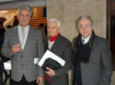 Ion TOLAS cu Valentin Tanase şi Vladimir Schulschi in 2008