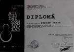 Diploma de la expozitia "Atitudini contemporane" ed. VIII de la CMC Slobozia 2015
