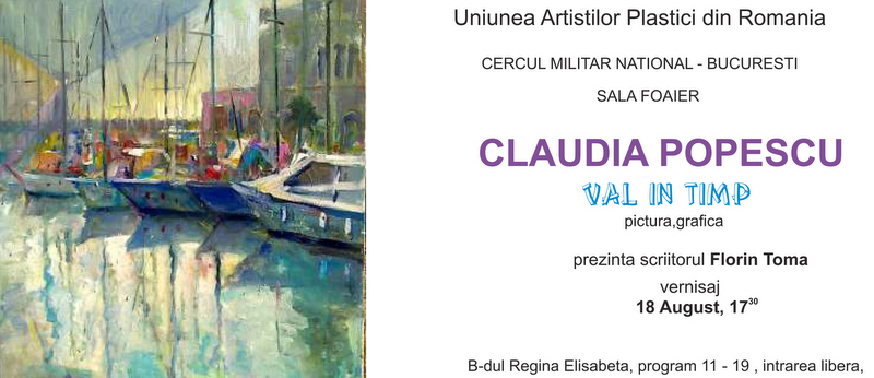invitatie vernisaj expozitie CLAUDIA POPESCU 2015