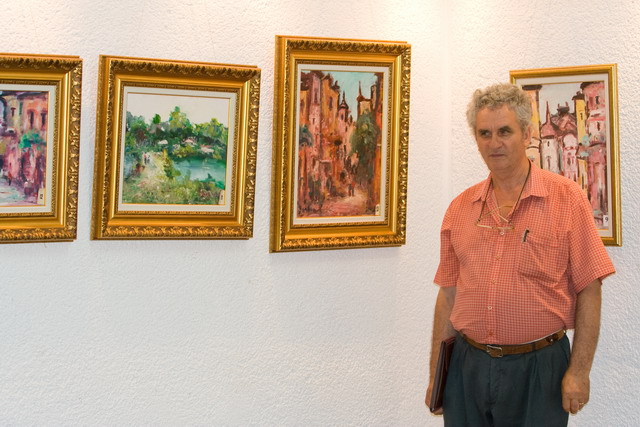 Petre SERBAN - la Expozitia de la Centrul Cultural al MIRA iulie 2008