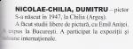 NICOLAE-CHILIA DUMITRU - in LEXICON Pictori, sculptori si desenatori din Romania secolele XV-XX de Mircea Deac 2008 pag. 333