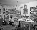 Nicolae Blei în atelier în anii '80